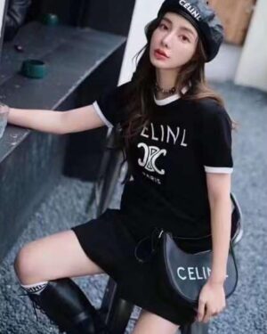 [셀린느] 파리 코튼 저지 반팔 티셔츠