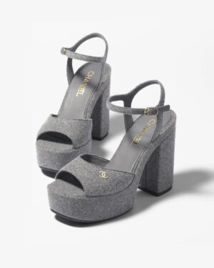 [샤넬] 24S 샤넬 울 그레이 샌들 G45740 B17144 94305