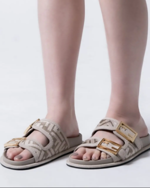 [펜디] 필 FF 셔닐 슬라이드 도브 그레이 8X8326AKZPF1IDJ