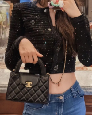 [샤넬] 켈리백 스몰 블랙 금장 AS4416