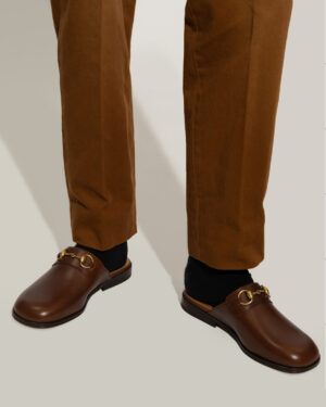 [구찌] 홀스빗 가죽 슬리퍼 723654-1W600-1000