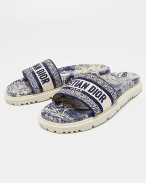 [디올] 뜨왈 드 주이 코튼 뮬 슬리퍼 KCQ550TJE