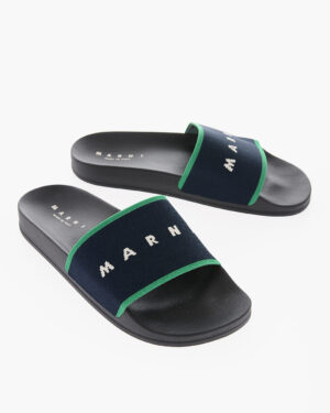[마르니] 22SS 로고 자카드 슬라이드 슬리퍼 SAMS015402 P4547-ZO104
