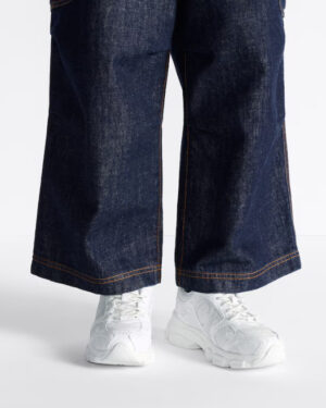 [디올] Dior Chrono 스니커즈 화이트 가죽-이펙트 패널 & 메시 KCK414TRM_S10W