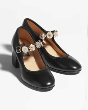 [샤넬] 메리제인 Lambskin 블랙 G45777 X01000 94305