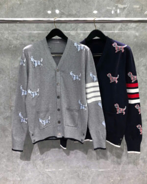 [톰브라운] 자카드 헥터 4선 가디건