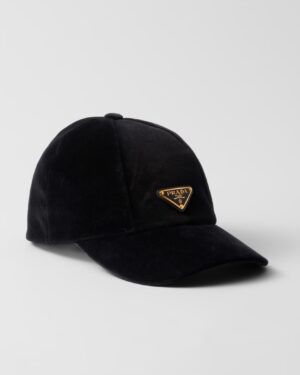 [프라다] 벨벳 베이스볼 캡 1HC336