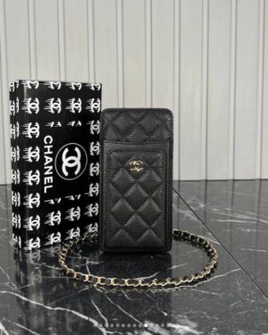 [샤넬] COCO 캐비어 폰홀더 체인 크로스백 AP0990