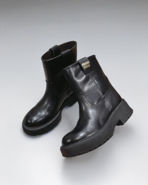 [미우미우] 가죽 부츠 5U966D