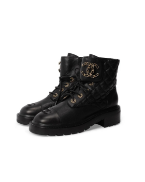 [샤넬] 퀼트 송아지 가죽 CC 워커 G36424