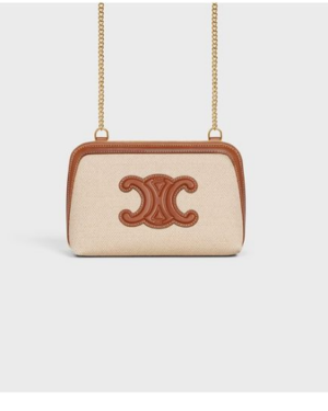 [셀린느] 퀴르 트리옹프 체인 클러치 숄더백 10E382DTL