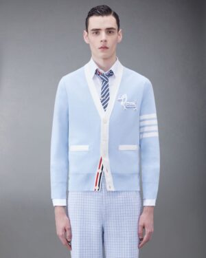 [톰브라운] 코튼 밀라노 4-바 V넥 드래곤 헥터 가디건 MKC522E