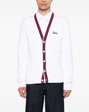 [구찌] 로고 자수 가디건