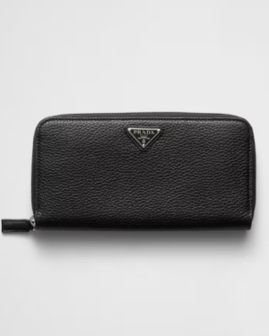[프라다] 레더 지퍼 장지갑 2ML317
