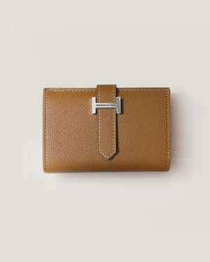 [에르메스] Bearn 카드 홀더 Epsom - Natural Sable / Silver H039806C
