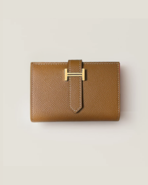 [에르메스] Bearn 카드 홀더 Epsom - Natural Sable / Gold H039806C