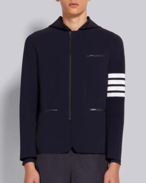 [톰브라운] 4-바 스트라이프 후드 컴프레션 스포츠 재킷 MJA004A067 (2 COLORS)