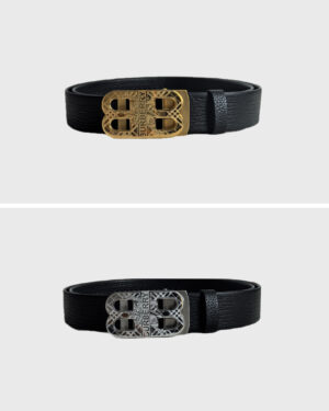 [버버리] BB 레터 자동 버클 벨트 3.5cm