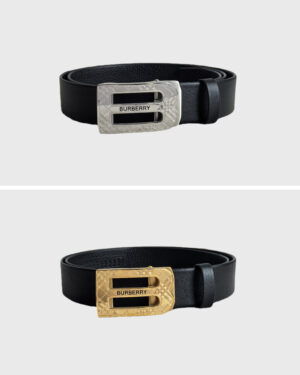 [버버리] 자동 버클 가죽 벨트 3.5cm