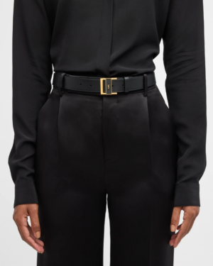 [생로랑] 지오 벨트 인 박스 레더 3cm 788067B