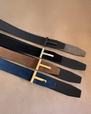 [톰포드] T아이콘 버클 양면 벨트 3.8cm