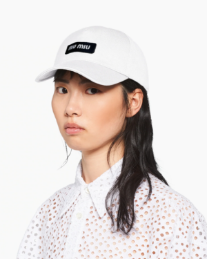 [미우미우] 자수 장식 야구 모자
