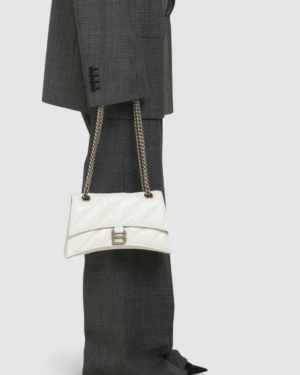 [발렌시아가] 크러쉬 스몰 퀼티드 체인백 옵틱 화이트 716351210J09001