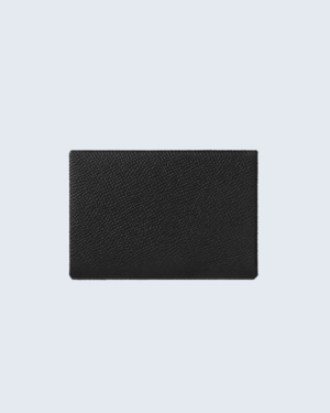 [에르메스] Calvi Duo 컴팩트 카드 홀더 Epsom - Noir / Silver H085238CK