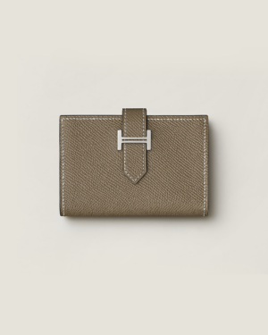 [에르메스] Bearn 미니지갑 Epsom - Etoupe / Silver H039796C