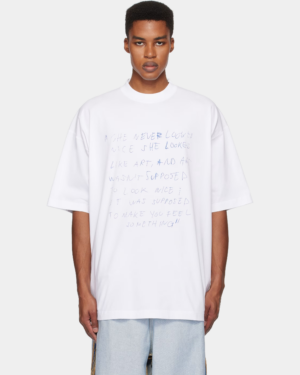 [베트멍] 'She Never Looked Nice' 오버사이즈 티셔츠 251669M213023