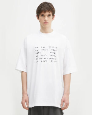 [베트멍] 'We Buy Things' 오버사이즈 티셔츠 UA66TR625W