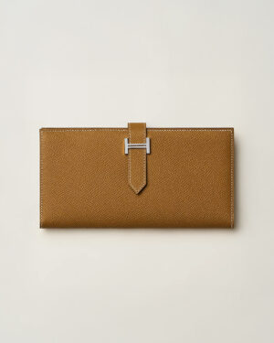 [에르메스] Bearn 장지갑 Epsom - Natural Sable / Silver H039785C