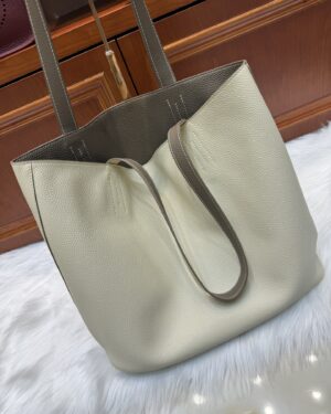 [에르메스] 더블센스 37cm Togo/ Nata / Etoupe