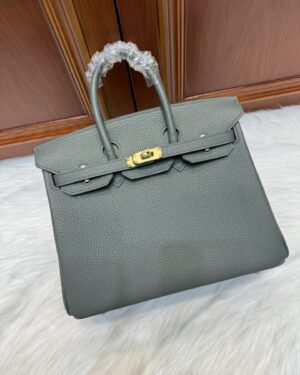 [에르메스] 버킨 25cm Togo/ Vert Amande - Gold