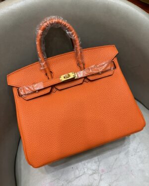 [에르메스] 버킨 25cm Togo/ Orange - Gold
