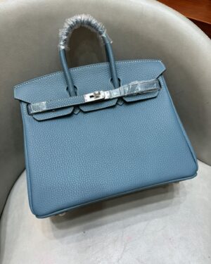 [에르메스] 버킨 25cm Togo/ Bleu Jean - Silver