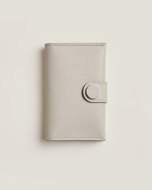 [에르메스] R.M.S 카드 홀더 Evercolor - Beton / Silver H084335C