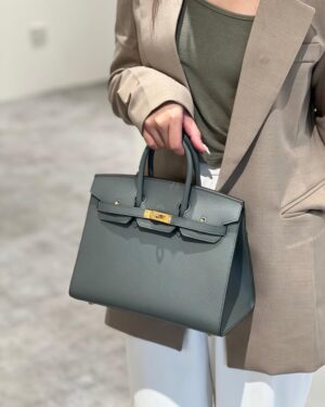 [에르메스] 버킨 25cm Epsom/ Vert Amande - Gold