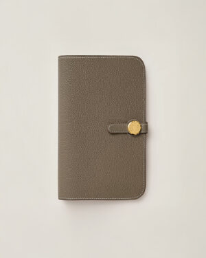 [에르메스] Dogon Duo 장지갑 Togo - Etoupe Gray / Gold H043070C