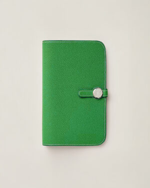 [에르메스] Dogon Duo 장지갑 Togo - Bamboo / Silver H043070C