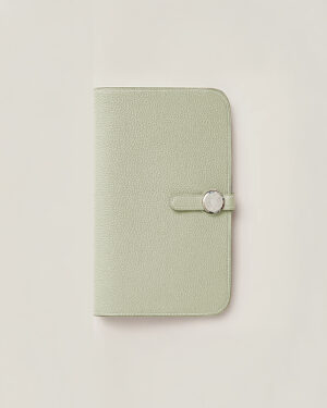 [에르메스] Dogon Duo 장지갑 Togo - Beton / Silver H043070C