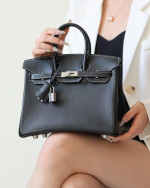 [에르메스] 버킨 25cm Epsom/ Noir - Silver