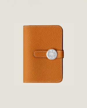 [에르메스] Dogon 카드 지갑 Togo - Orange / Silver