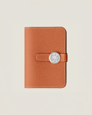 [에르메스] Dogon 카드 지갑 Togo - Potiron / Silver