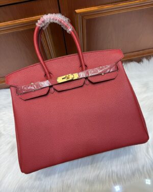 [에르메스] 버킨 30cm Togo/ Rouge Casaque - Gold