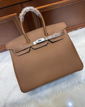 [에르메스] 버킨 30cm Togo/ Marron D'inde - Silver