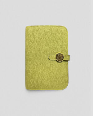 [에르메스] Dogon 여권 지갑 Togo - Lime / Gold