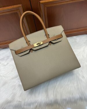 [에르메스] 버킨 30cm Epsom/ Gris Trench / Gold - Gold