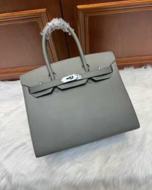 [에르메스] 버킨 30cm Epsom/ Gris Orage - Silver