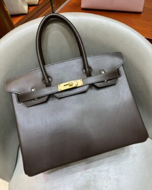 [에르메스] 버킨 30cm Barenia Natura/ Ebene - Gold